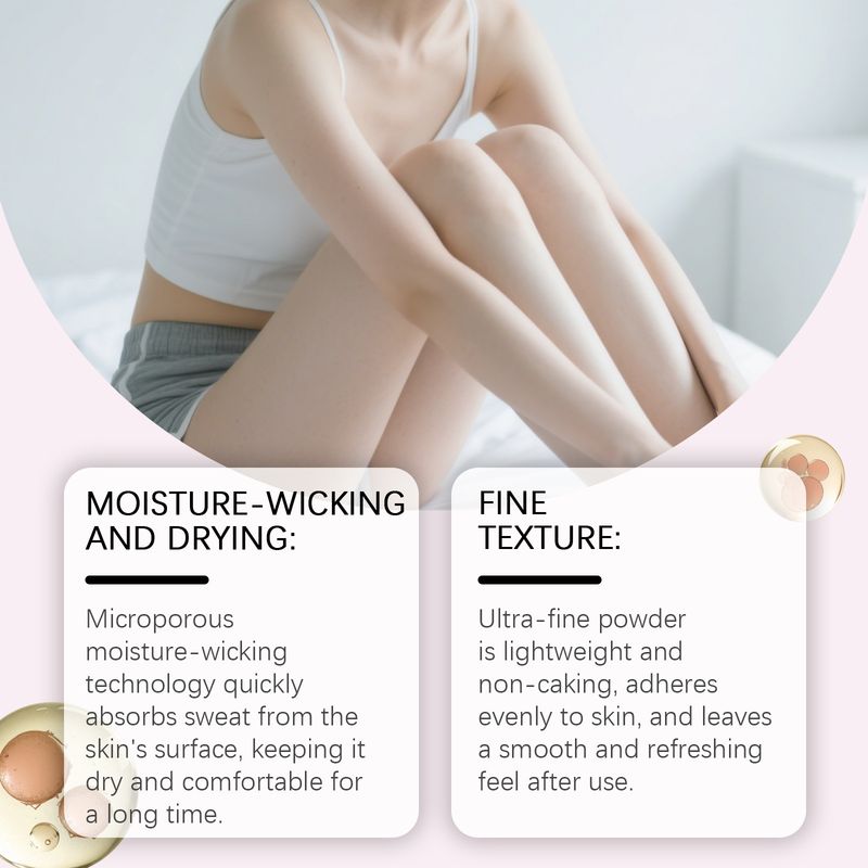 OceAura Large Capacity Body Powder Skin Dry Refreshing Care Family General Cool Non-sticky_voghion.com