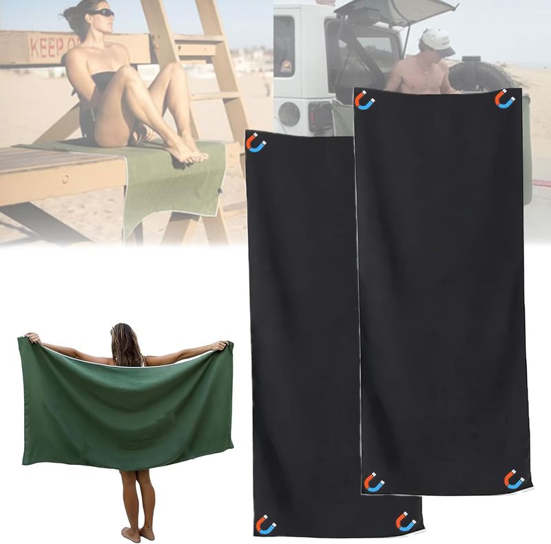 Swimming Towels Summer Outdoor Extra Large Magnetic Bath Towel With Strong Water Absorption Suitable For Beach Swimming Pool Gym Camping Etc._voghion.com