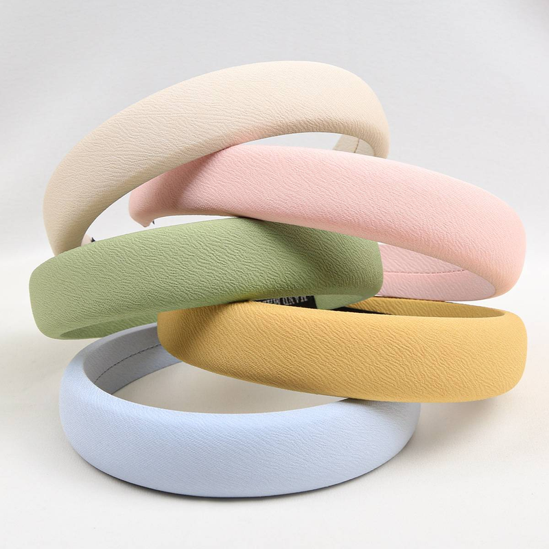 High Grade Maillard Style Hair Clasp Headband Retro Slim Edge Hair Clasp New Summer Fresh and Versatile Style Solid Color Hair Hoops_voghion.com
