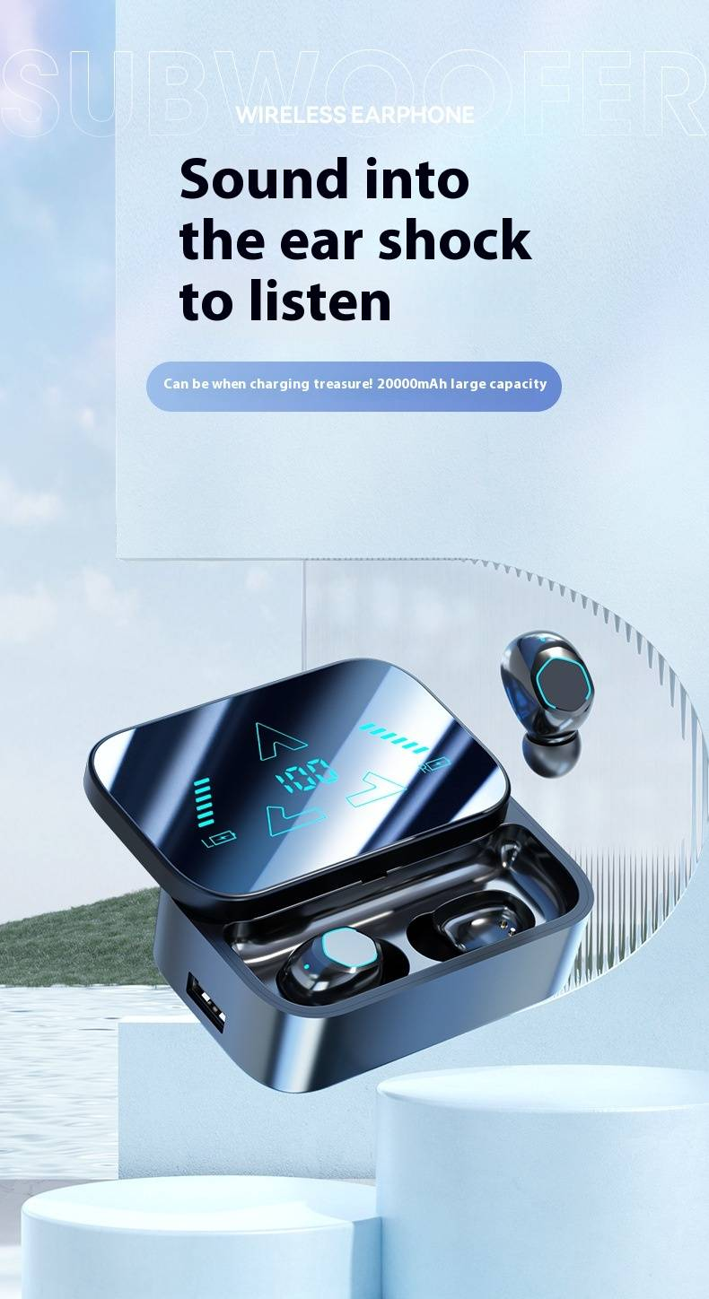 M48 tõeliselt juhtmevabad kõrvaklapid ANC ja digitaalse ekraaniga, 50-tunnise mänguajaga, libiseva kaanega disainiga, Bluetooth 5.3 Hi-Fi heliga treeninguks ja reisimiseks._voghion.com