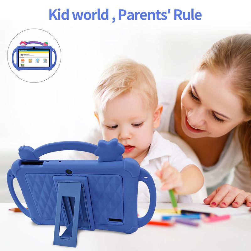 7" Kids Tablet With Protective Case - Early Learning & Entertainment, Safe & Durable_voghion.com