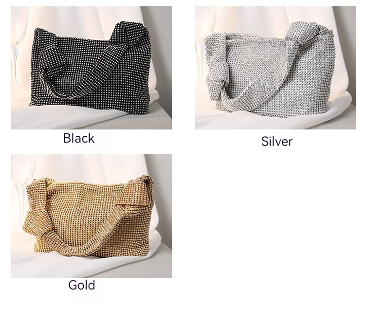 Vendita calda nuova moda re borsa con strass ins pieno di diamanti borsa sotto le ascelle tracolla a catena borsa a tracolla borsa da donna fata borsa con diamanti tenuta in mano_voghion.com