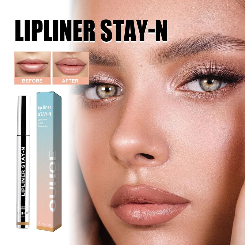 Lip Liner Stay N Peel Marker Pen off Rossetto impermeabile a lunga durata Linee carnose opache Contorno liscio Lip Liner Tattoo_voghion.com