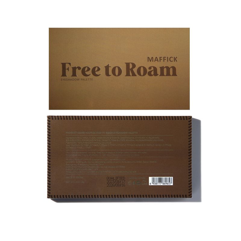 Makeup MAFFICK Free Roaming 8-Color Eyeshadow Palette Matte Shimmer Highlighter Dazzling Colors_voghion.com