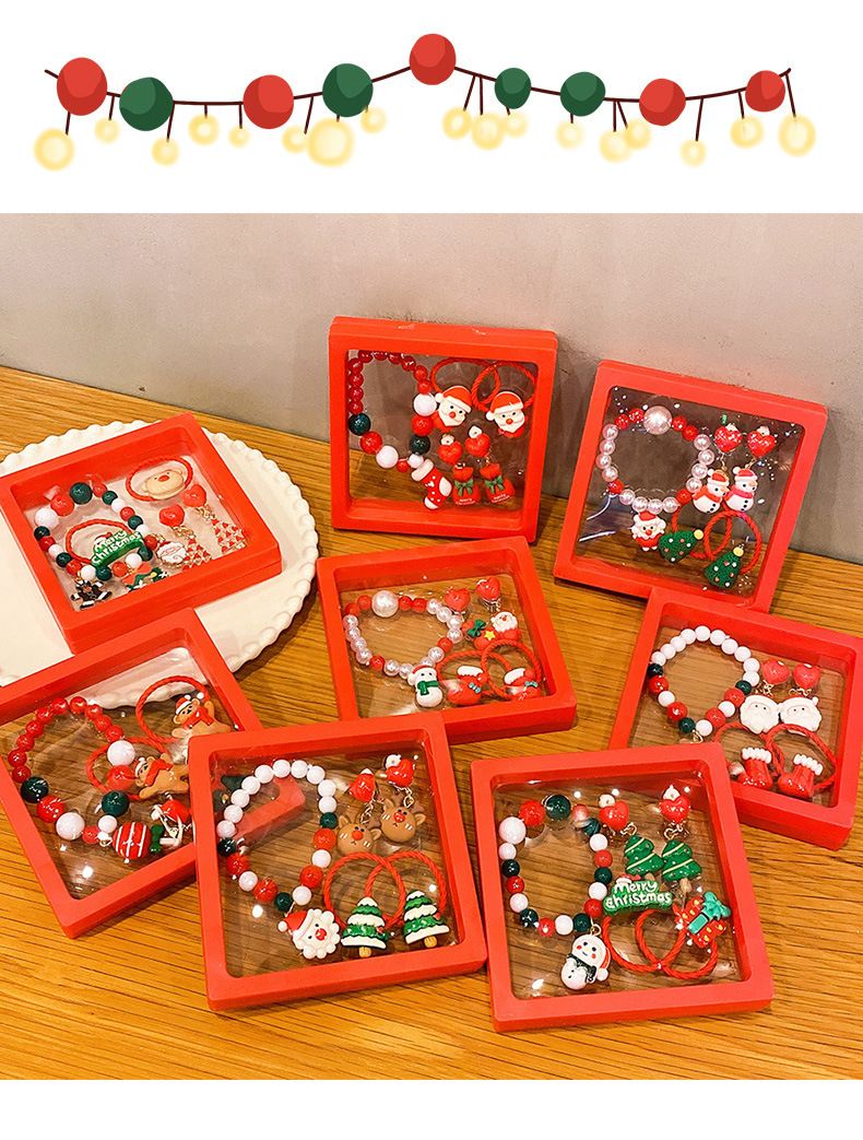 Heißer Verkauf Weihnachten Armbänder Handgemachte Armbänder Bunte Armbänder Weihnachten Geschenke Vielseitig Schmuck kinder Zubehör_voghion.com