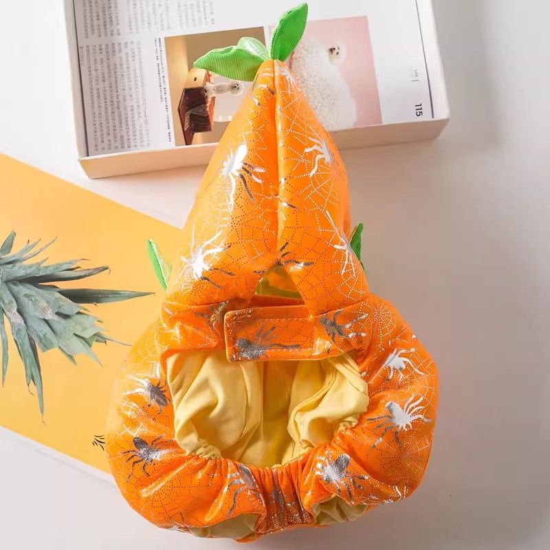 Pet Costume Pumpkin Outfit Dog Dress Muppet Halloween Cat Clothes_voghion.com