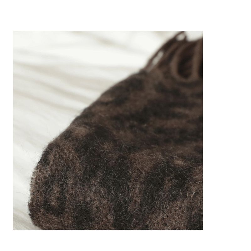 100% Pure Wool Grade Leopard Ladies Scarf Winter Tassel Thickened Warm Shawl Warm Neck 2025 New_voghion.com