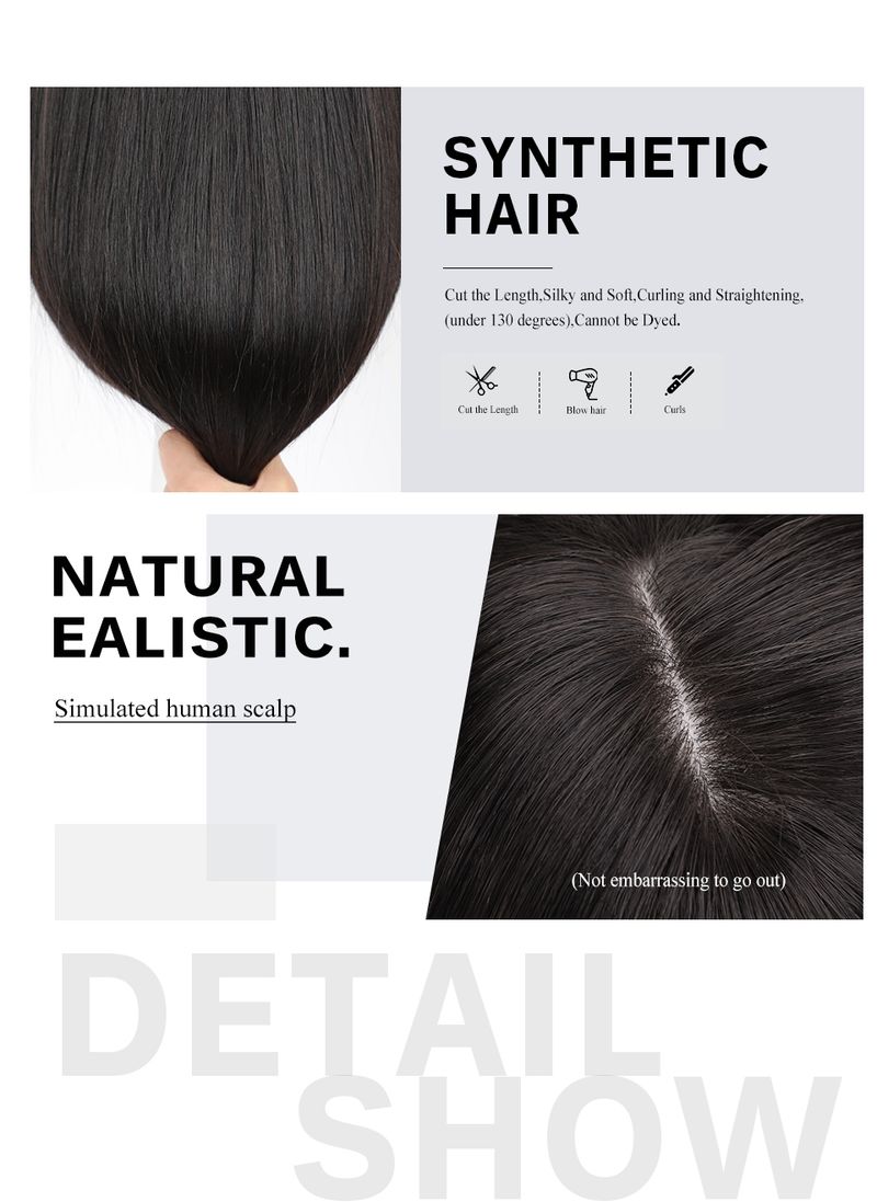 Parrucche sintetiche corte bionde ondulate grigie da donna con frangia, con radici scure e capelli naturali per uso quotidiano_voghion.com