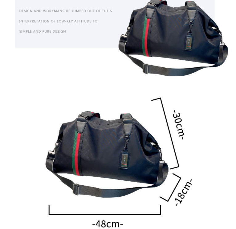 Lässige Herren- und Damen-Reisetasche, wasserdichtes Oxford-Tuch, bedruckt, One-Shoulder-Cross-Body, große Tasche, Kurzstrecken-Gepäcktasche, einfache große Kapazität_voghion.com
