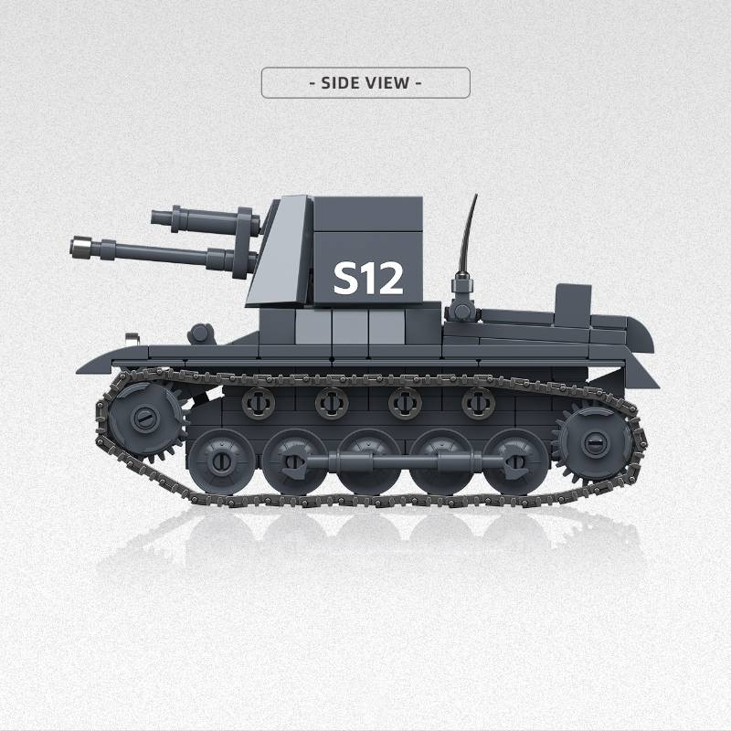 World War II Army Military Classic Model SdKfz 101 Panzer I Light Tank Collector's Edition Model Kit Building Block Toy_voghion.com