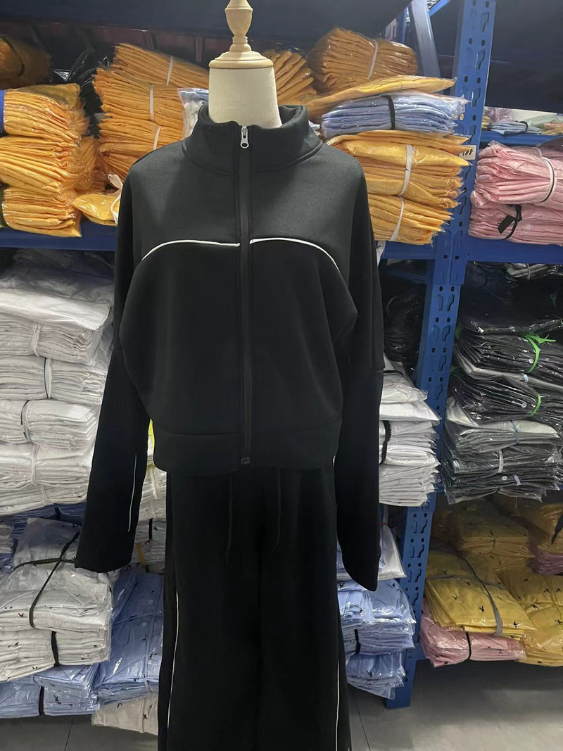 Vêtements pour femmes Mode décontractée Vêtements de sport simples Pantalons Costume deux pièces_voghion.com