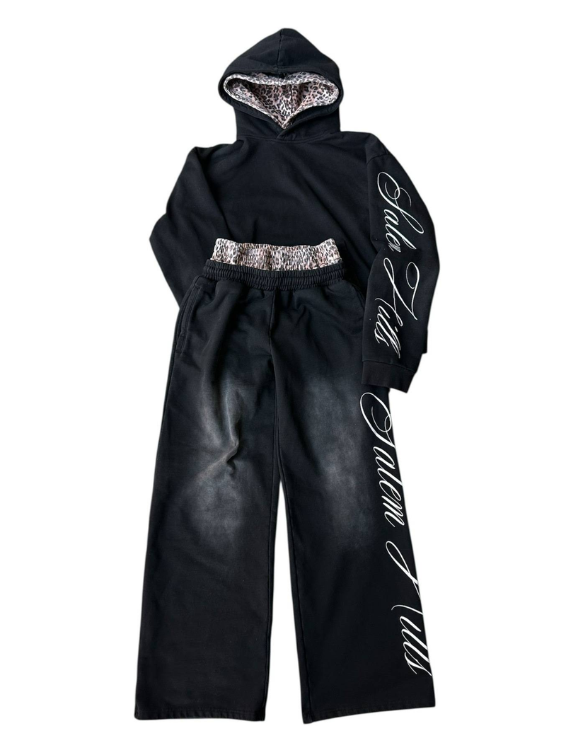 Roupas masculinas novas outono e inverno rua hip hop zíper padrão espuma impressão moletom com capuz terno casual rua cross border suéter_voghion.com