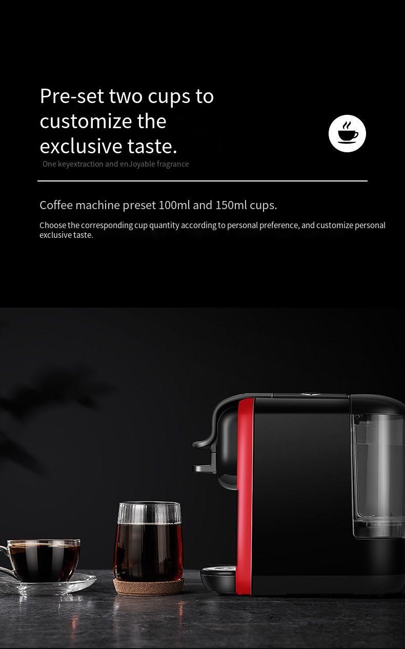 Automatic Capsule Coffee Machine – 19Bar Pressure, Compact Design, Multi-Functional For Espresso & Americano, 1.2L Tank (EU Plug)_voghion.com