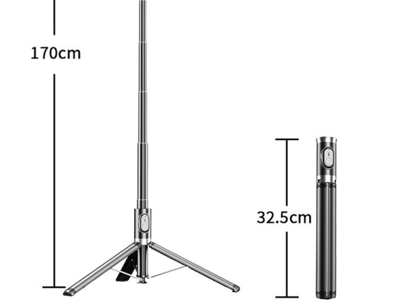 New Lost Pole Bluetooth Selfie Pole Mobile Selfie Pole Live Selfie Camera Tripod Stand Selfie Camera_voghion.com