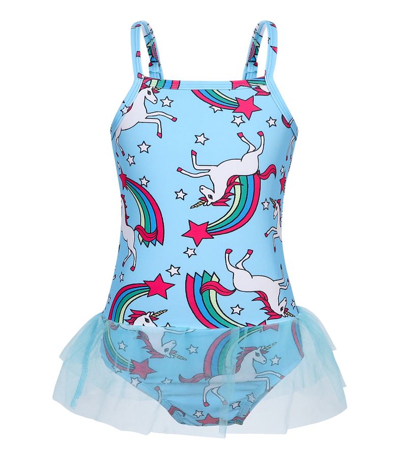 Maillot de bain une pièce pour filles européennes et américaines Mother & Kids Maillot de bain une pièce pour enfants d'été Maillot de bain une pièce respirant à séchage rapide pour enfants_voghion.com