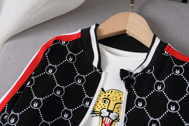 Dječji proljetni set za tisak crtanih filmova 2023. Jesenska nova dječja odjeća srednjeg i malog stranog stila_voghion.com