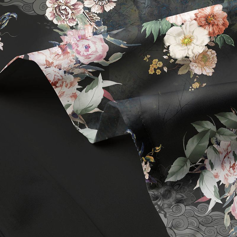 Premium 1.37m Silk-Satin Long Pillow - Dual Support For Couples & Families (Breathable Printed Design Hypoallergenic Luxury Bedding Accessory)_voghion.com