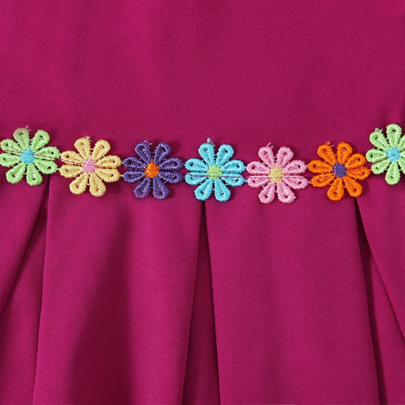 Lasteriided kevad- ja sügisstiilis Tüdrukute pikkade varrukatega ühevärviline kleit + pearätt, kaheosaline laste seelik_voghion.com