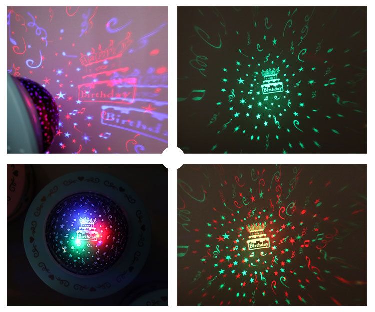 Colorful Carousel Music Box Large Colorful Light Projection Music Box Girl Birthday Gift Music Box_voghion.com