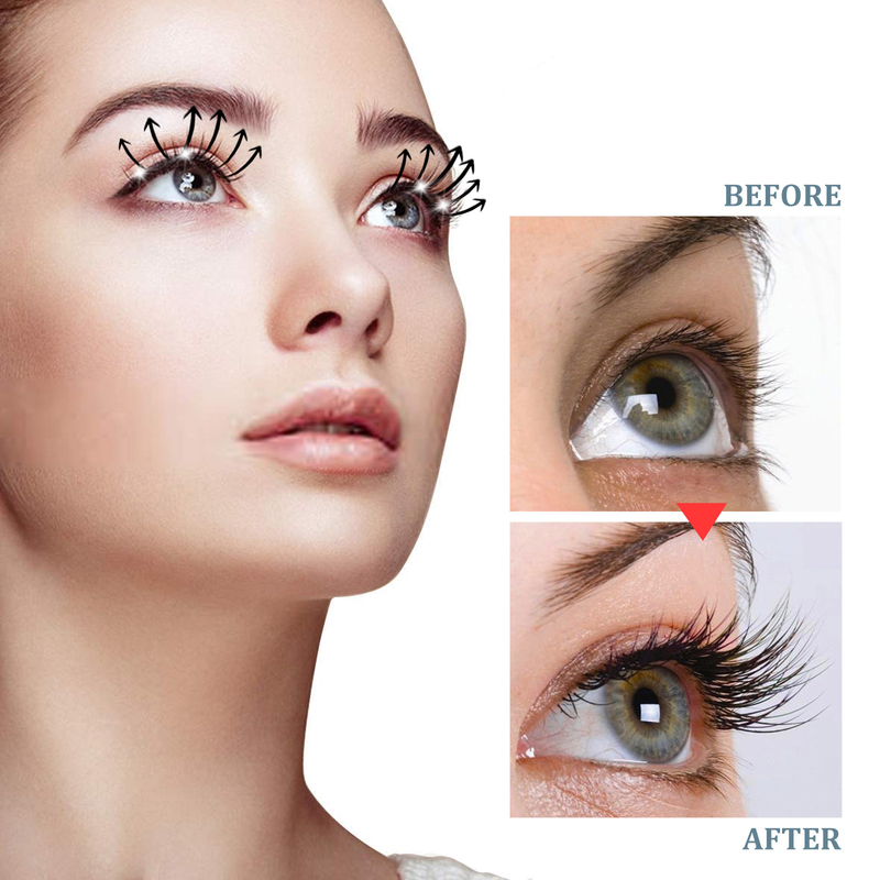 Eelhoe black curly eyelashes, eyebrows, natural beauty, solution: moisturizing, traceless, slender eyelash solution_voghion.com