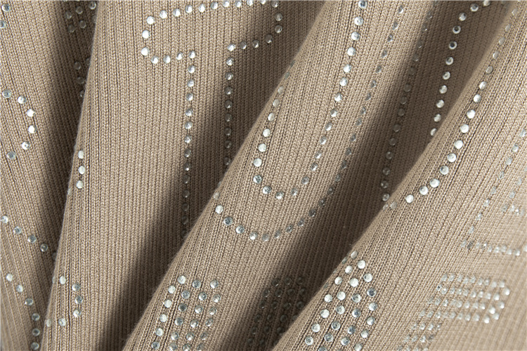 Sieviešu gludināts dimanta burtu ikdienas augšējais brīvs ērta dizaina bikškostīms_voghion.com