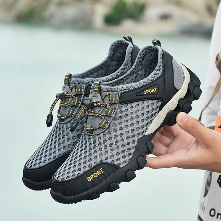 Water wading for men, new summer trendy breathable mesh soft soled sports and leisure men's shoes, outdoor hiking shoes_voghion.com