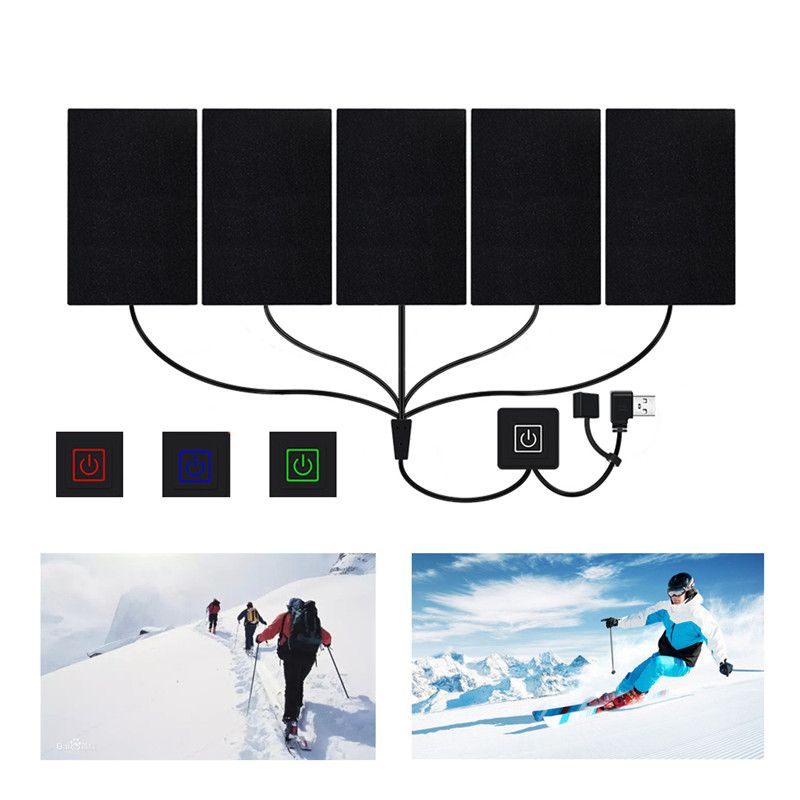 1 Set USB-Heizkissen für elektrische Heizjacken, für den Außenbereich, warme Heizwesten-Pads für den Winter zum Selbermachen, beheizte Kleidung, 3/5/6/8 Pads_voghion.com