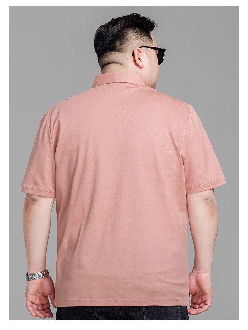 Polo à manches courtes pour homme, grande taille, décontracté, ample, polyvalent, simple, à revers, été_voghion.com