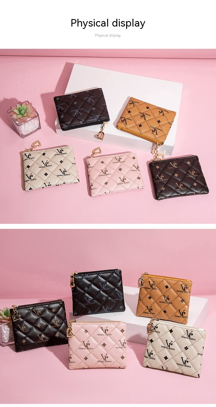 2024 New European and American Small Change Bag Casual and Versatile Lightweight Key Small Bag High Grade Female Printed Mouth Red Bag_voghion.com