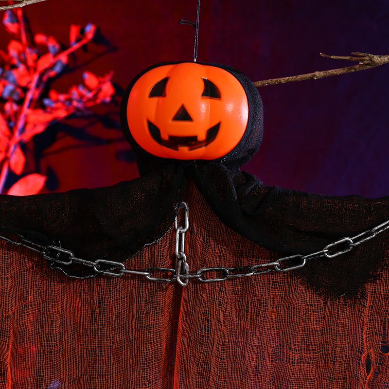 Halloween Hängendes Gespenst Kürbis Totenkopf Kette Hängendes Geisterhaus Geheimzimmer Tür Hängende Horror Dekoration Requisiten_voghion.com