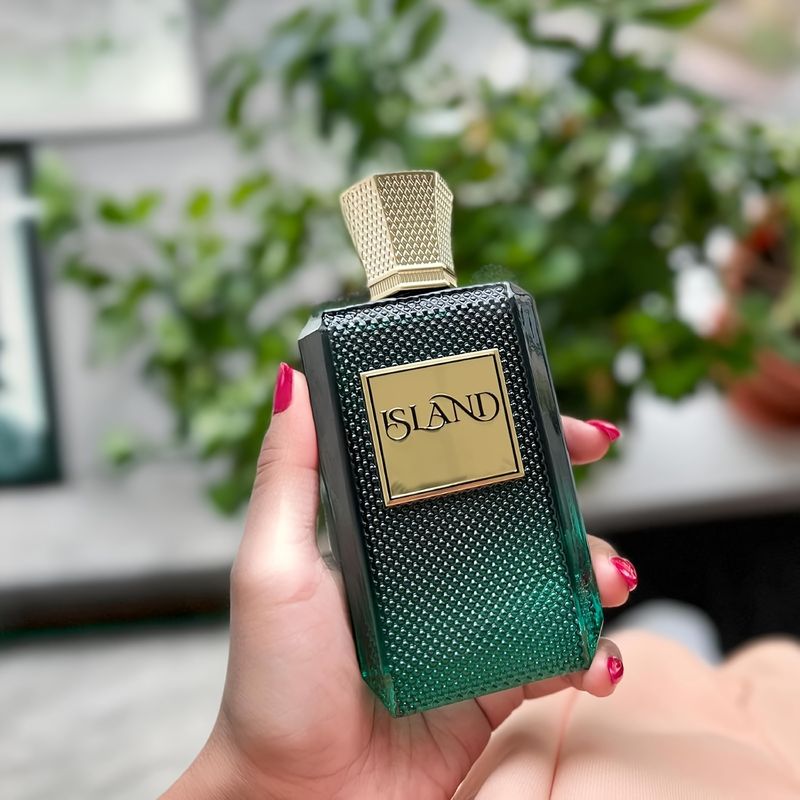 Perfume de diseño Khadl Island - Spray corporal unisex de 100 ml/3,4 oz | Aroma a coco y cítricos, alcohol_voghion.com