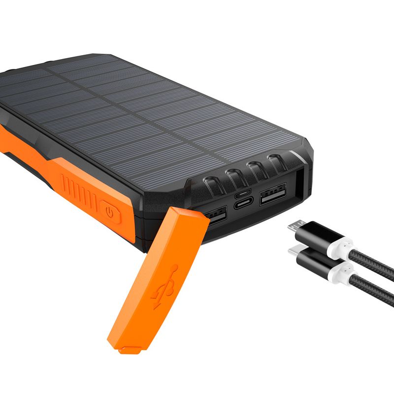 Banco de energía inalámbrico de 25000 mAh, linterna de emergencia para exteriores, banco de energía solar portátil_voghion.com