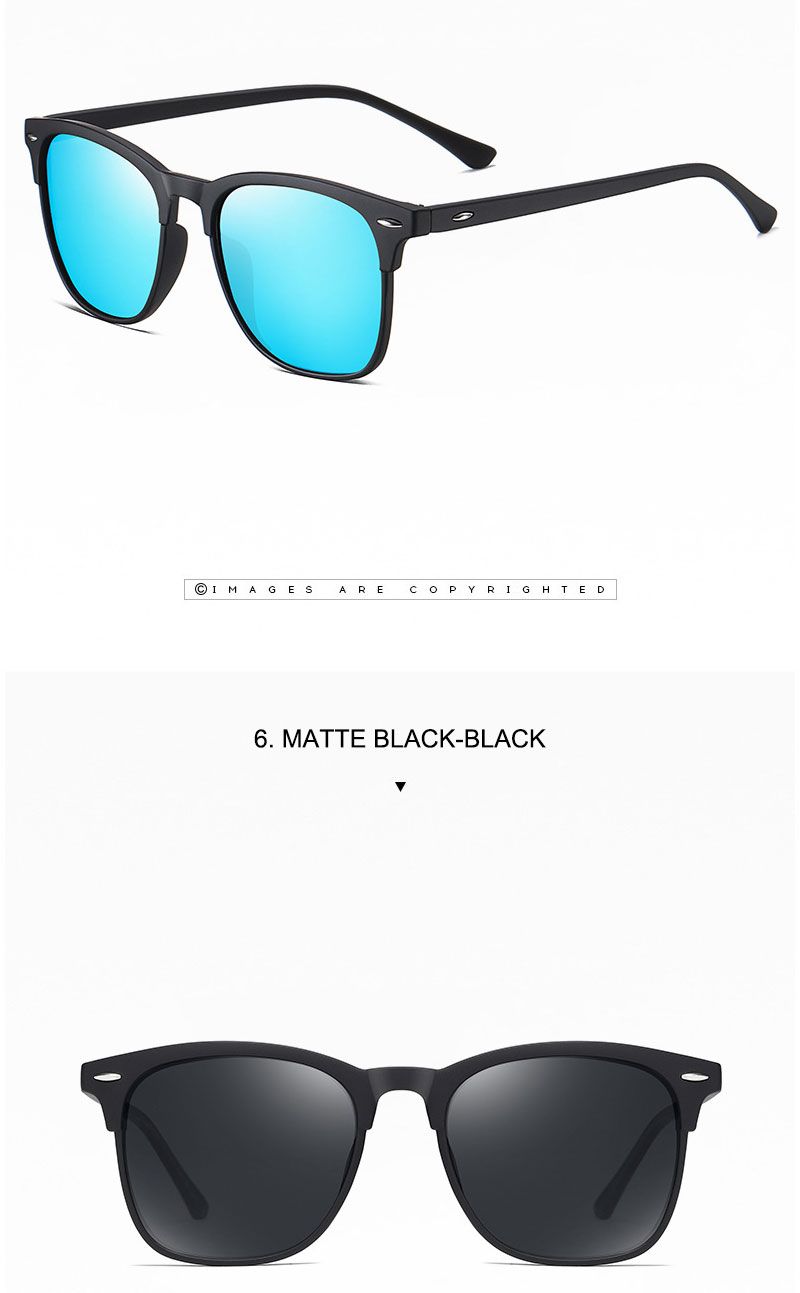 Moda polarizzata 2024 retrò specchio quadrato occhiali da sole vintage antiriflesso occhiali da sole per guidatore per uomo Oculos shade_voghion.com