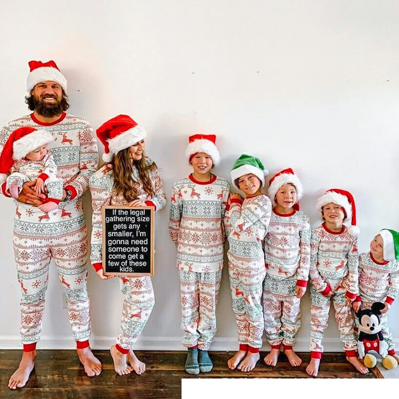 Damen Weihnachts-Familienkleid Home-Set Pyjama-Set_voghion.com