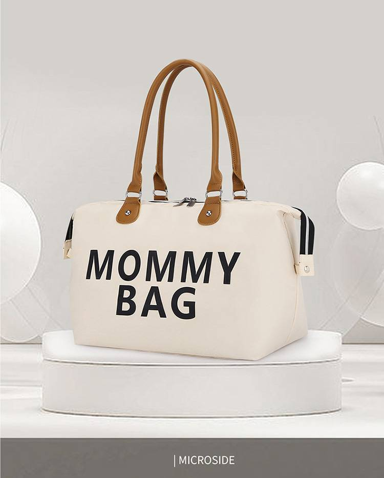 Mama Tote Bag Grūtniecības autiņbiksītes Māmiņa Lielas ietilpības soma Sieviešu autiņbiksīšu organizators Ratiņu soma Bērnu aprūpe Ceļojumu mugursoma Mammai Dāvanas_voghion.com