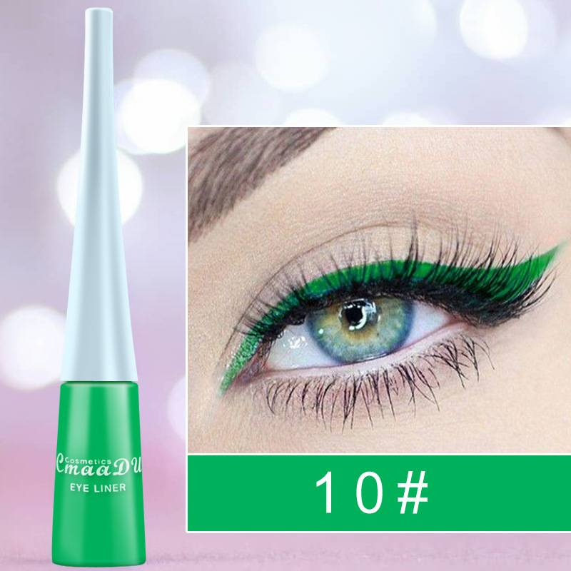 Colored eyeliner pencil Eyeliner Cool black liquid easy to dry and not smudge_voghion.com