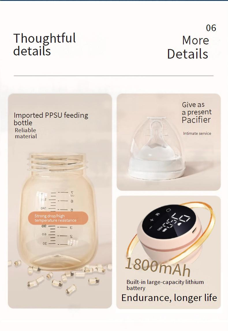 Electric Integrated Breast Pump Automatic Milking Machine For Pregnant Women To Collect Milk After Delivery Single Sided Manual Suction Force_voghion.com