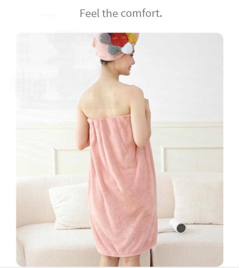 Premium Cartoon Coral Fleece Bath Towel - Ultra Soft & Absorbent (Extra Thick Home Use Super Cozy)_voghion.com
