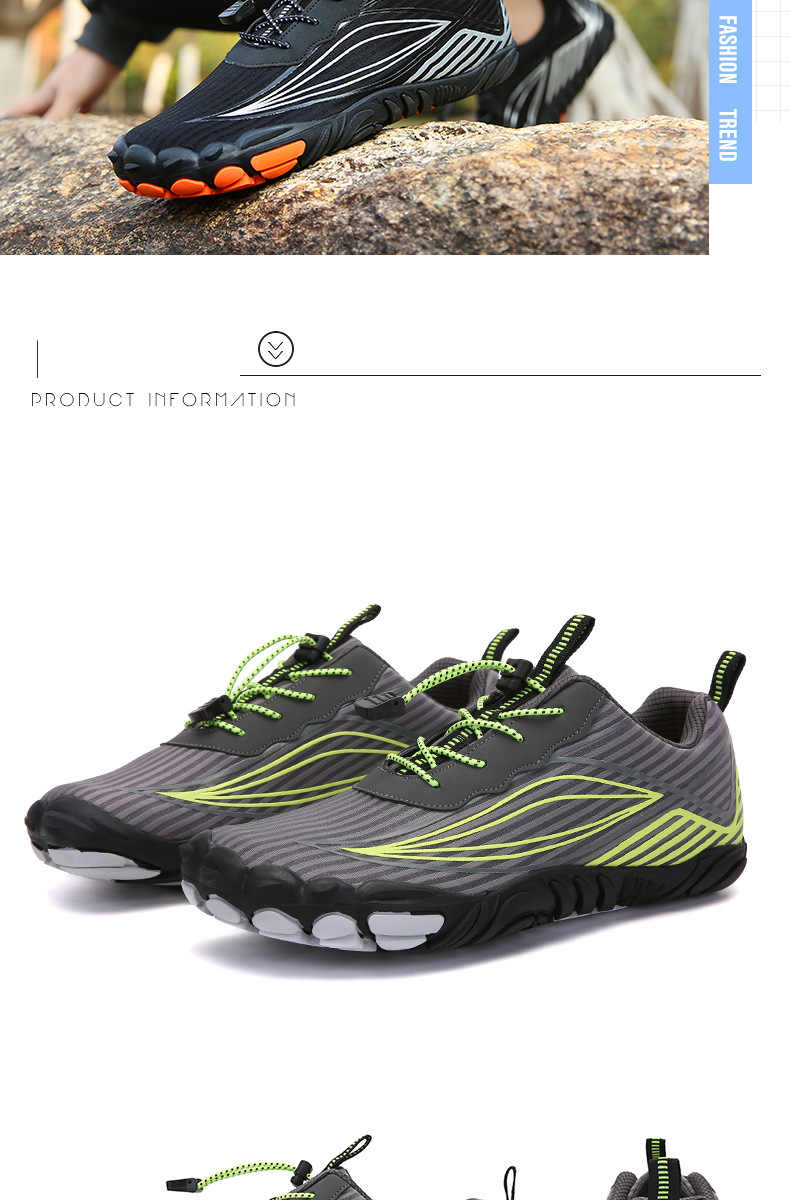 Outdoor-Fluss-Tracing-Schuhe für Herren und Damen, Strandschuhe, rutschfest, amphibische Schnellstopp-Wasserschuhe, Schwimmschuhe, Herren-Wanderschuhe_voghion.com