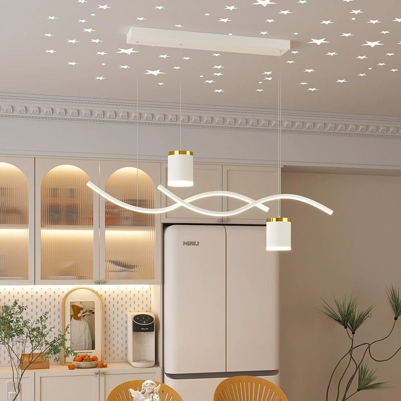 Restaurant Pendant Modern Tea Room Dining Nordic Threaded Minimalist Long Strip Light Luxury Creative Bar Table_voghion.com