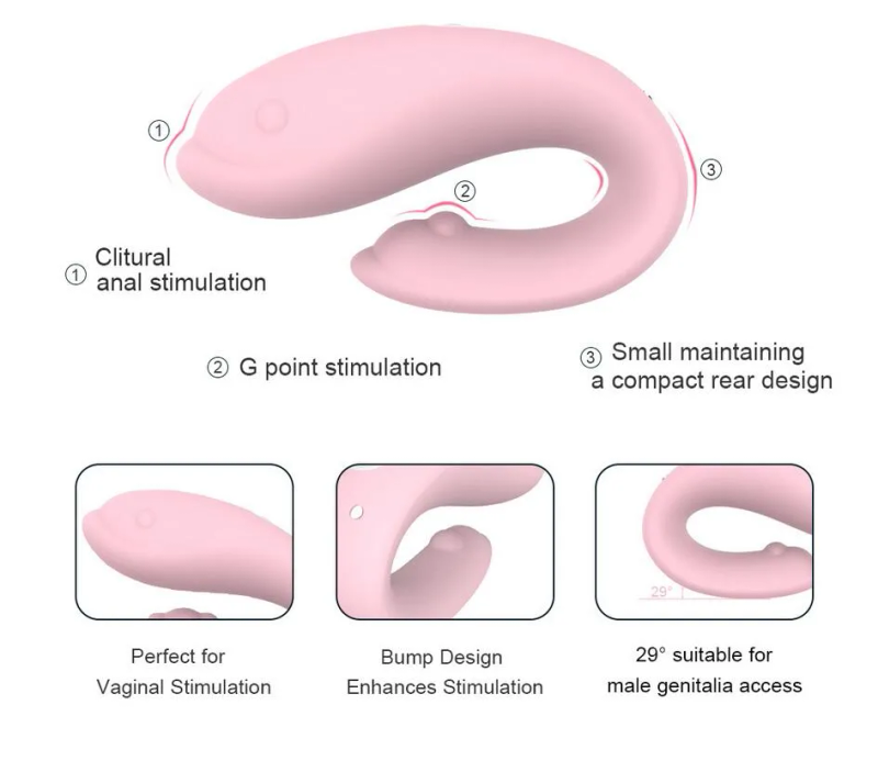 Drahtlose Share Vibe Fernbedienung G-Punkt Delphin Vibrator Klitoris Stimulator Doppeldildo Vibratoren für Frauen_voghion.com