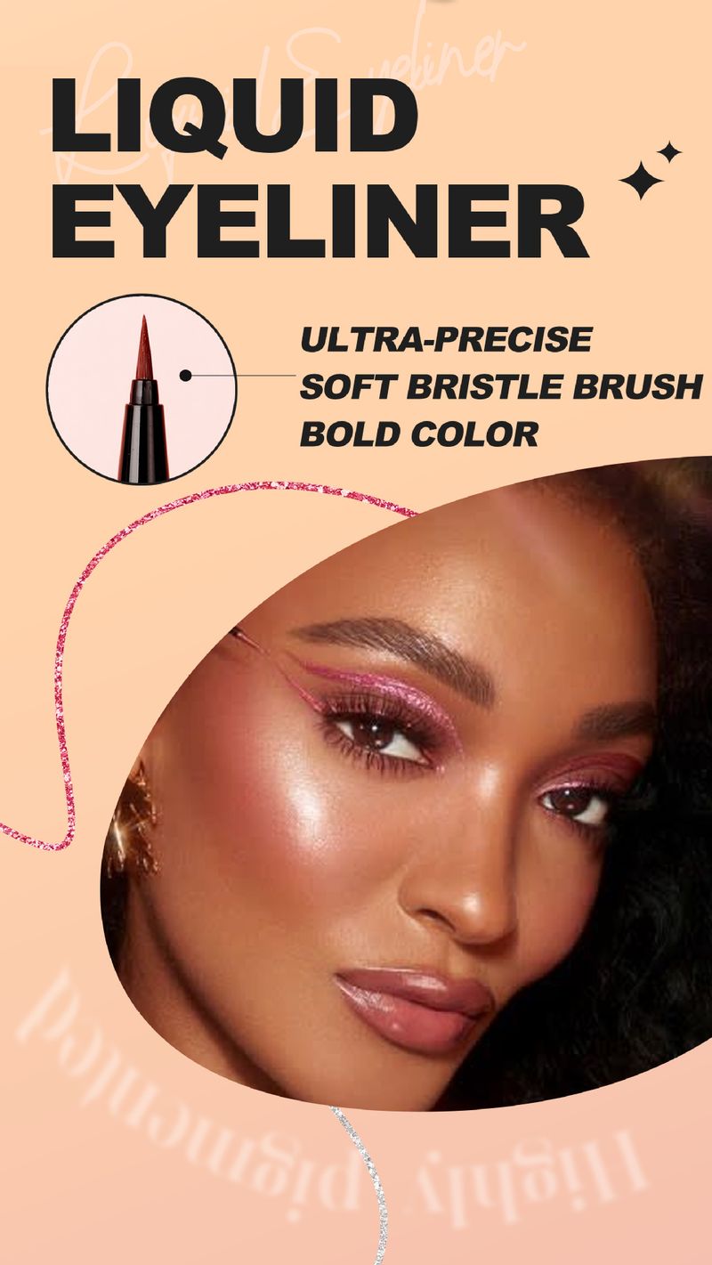 Color Pearlescent Shiny Eyeliner Pen Waterproof Not Sniffing Exclusive_voghion.com