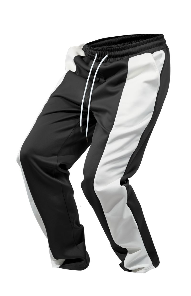 Lässige, sportliche Jogginghose für Herren – lockere Passform, atmungsaktiv und schnelltrocknend mit Farbblockdesign zum Laufen, fürs Fitnessstudio und den Alltag_voghion.com