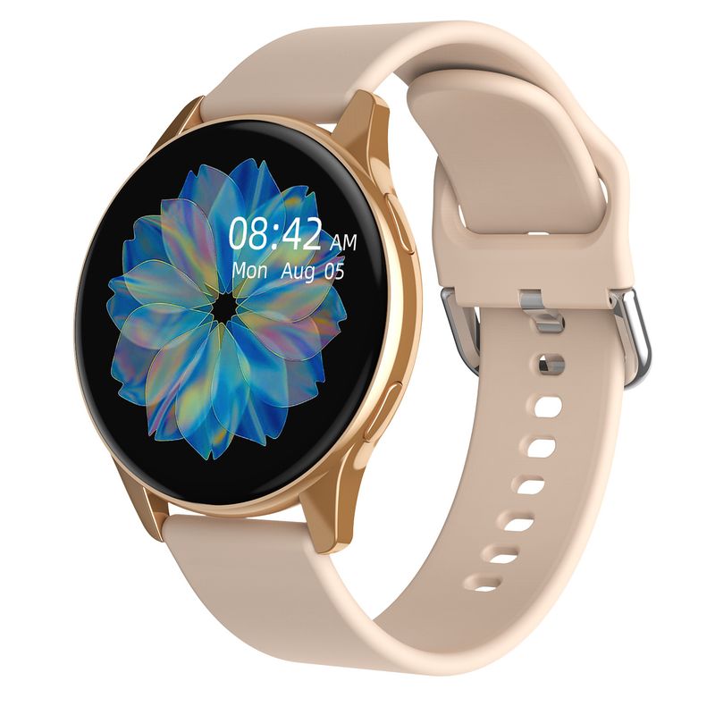 T2pro Yuvarlak Ekran Bluetooth Kalp Atış Hızı Egzersiz Ölçer Adım Çağrı Bilgi Hatırlatıcı Akıllı Saat_voghion.com