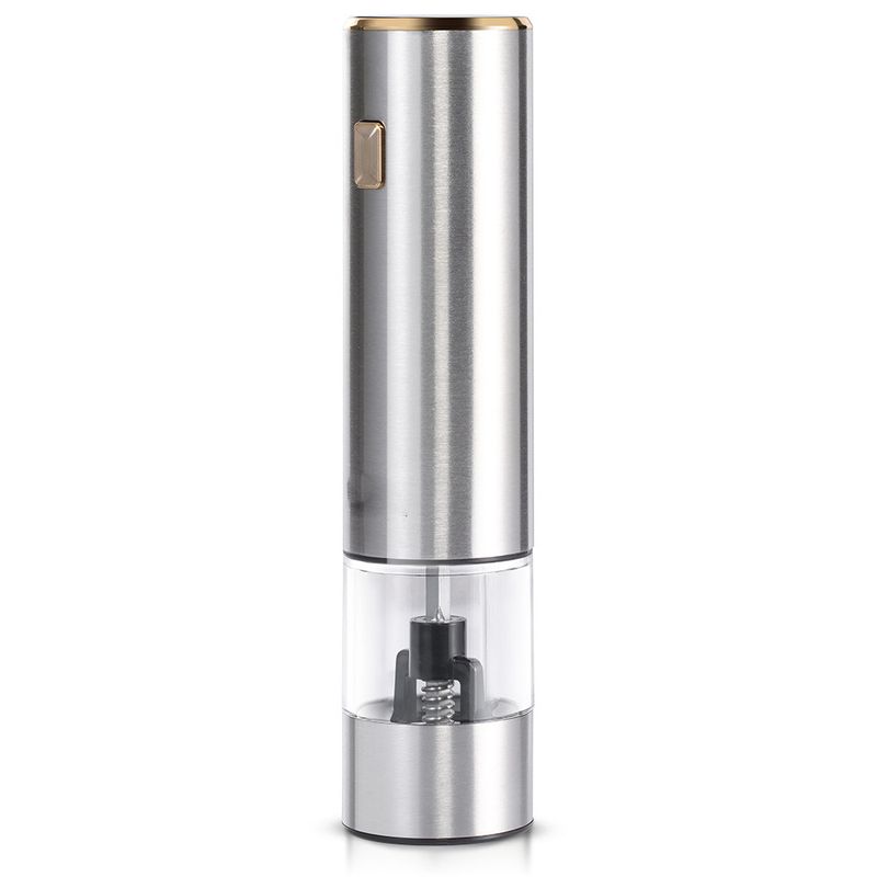 Moedor de pimenta elétrico sem fio, moinho de precisão ajustável para sal e especiarias, luz LED, recarregável_voghion.com