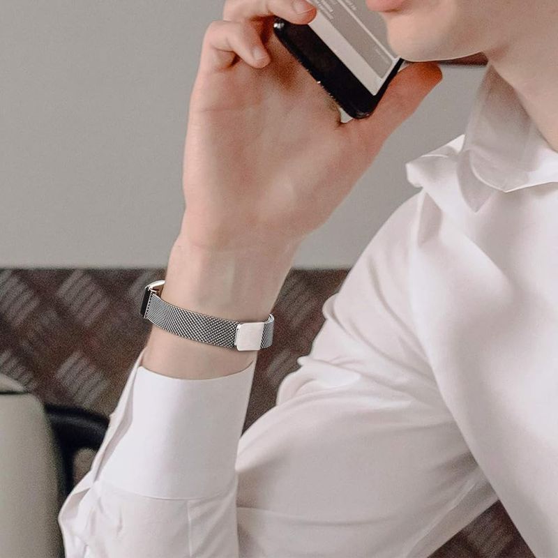 Ruostumaton teräs mi band 8 9 -hihna miband8 miband 9 -lisävarusteet magneettinen silmukkavyö correa-ranneke Xiaomi mi band 9 -rannekkeille_voghion.com