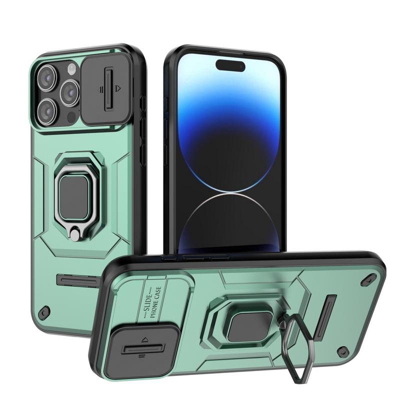 Skydekamera Lens beskyttelsescover til iPhone 15 Pro Max 14 Plus 14 Pro 13 Pro Max Metal Finger Ring Spænde Bilholder_voghion.com