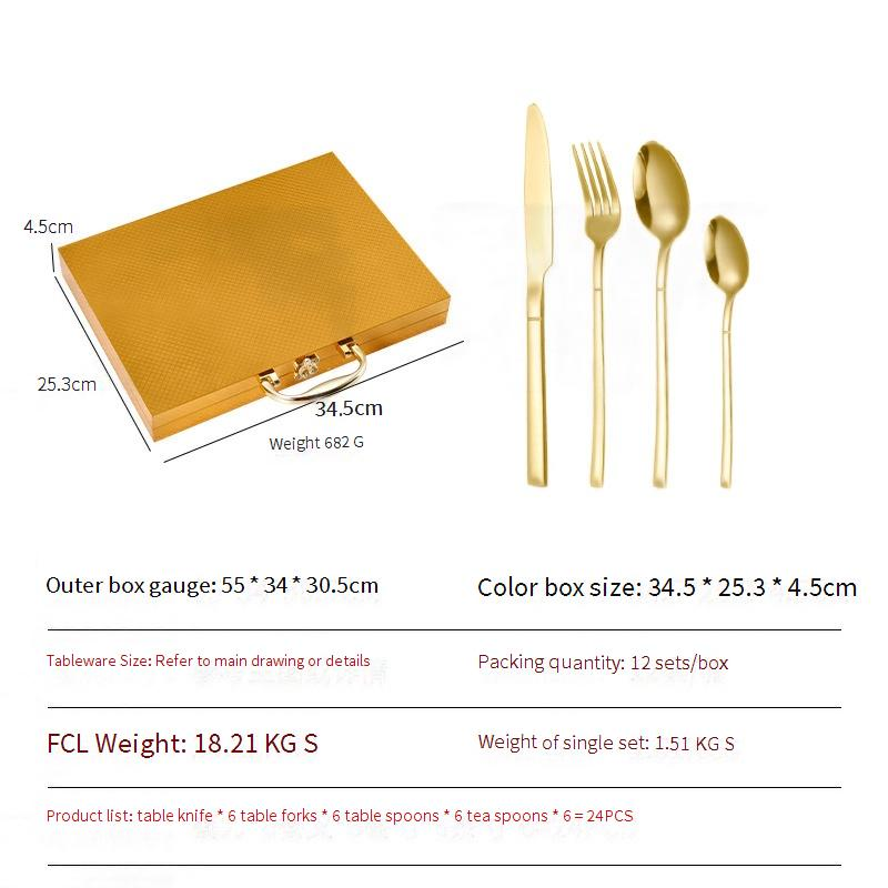 Set di posate Knight da 24 pezzi - Coltelli, forchette e cucchiai da bistecca in acciaio inossidabile per ristoranti e case._voghion.com