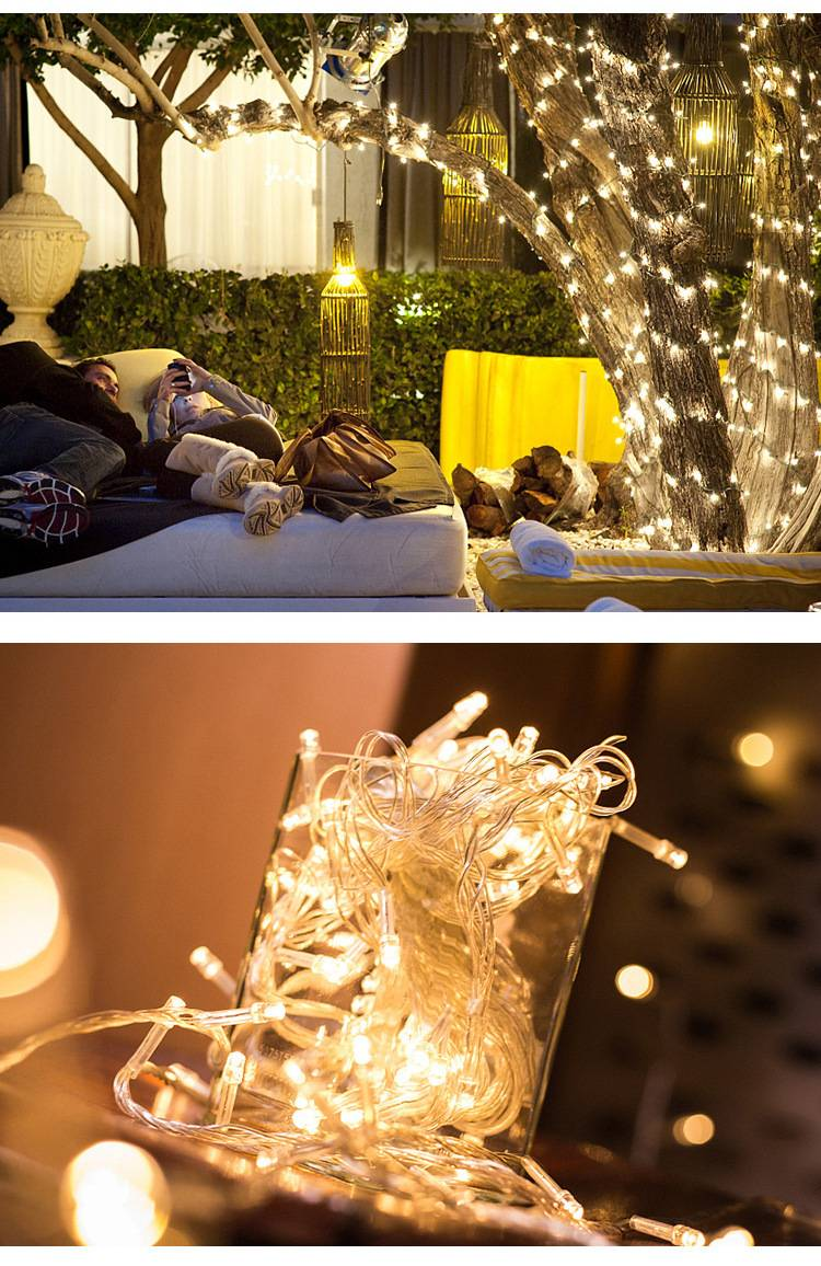 LED String Lights – 10m/20m/30m/50m/100m Waterproof IP44 Fairy Lights For Indoor & Outdoor Decoration (Warm White/Cool White/RGB Shatterproof PVC)_voghion.com