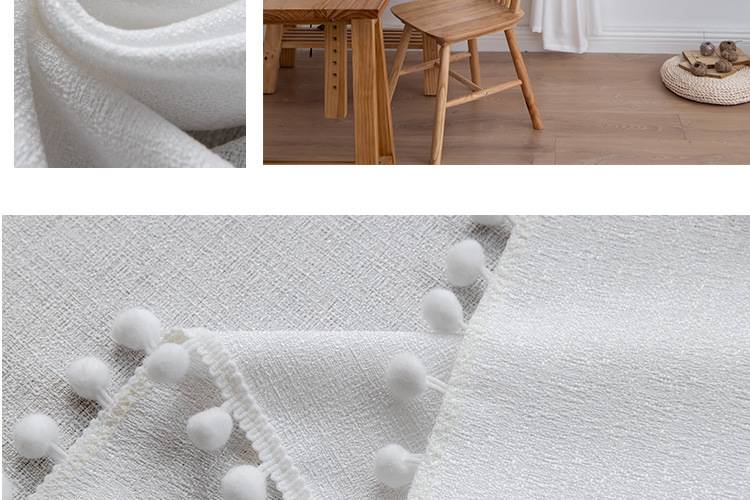 Cortinas de encaje de mezcla de lino: visillos bordados transparentes para sala de estar y dormitorio (estilo americano, filtran la luz, elegante jacquard)_voghion.com
